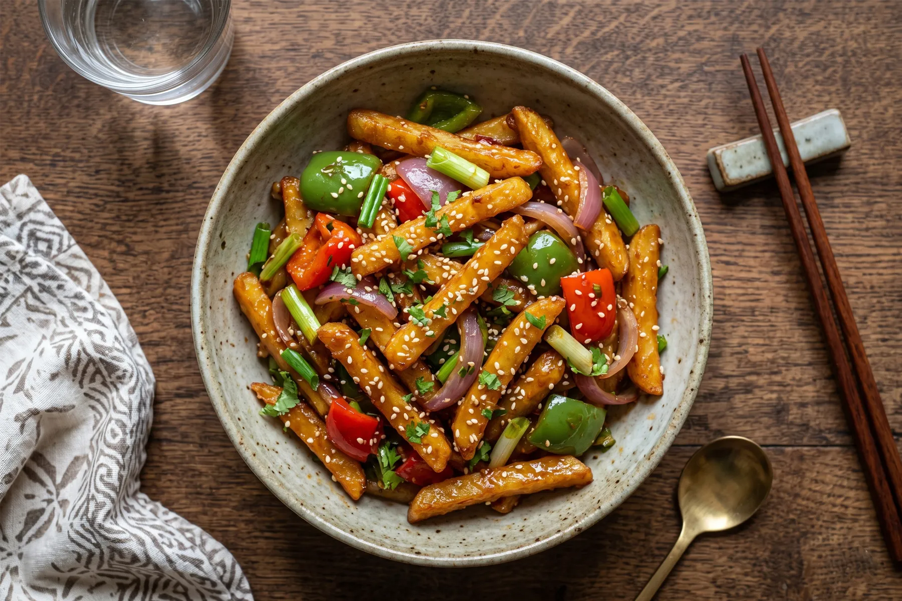 Honey Chilli Potato